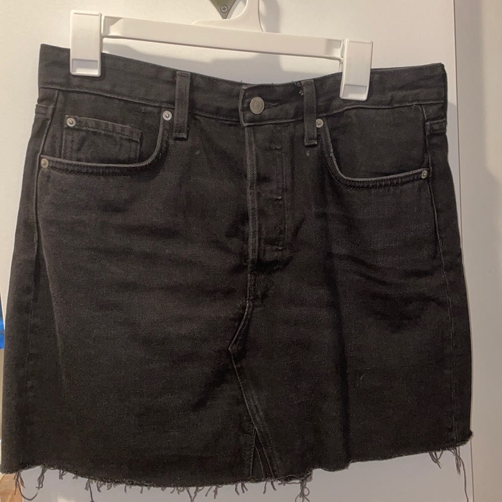 Black Jeans Mini Skirt